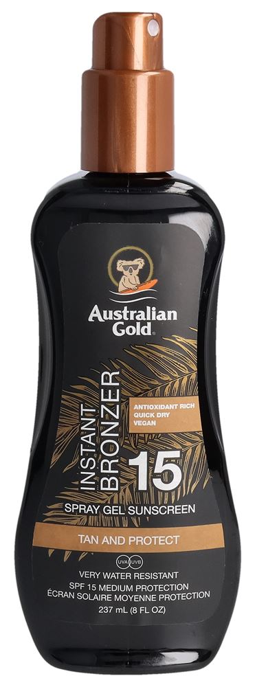 Image of Australian Gold Spray Gel mit Bronzer Spf15 237 ml