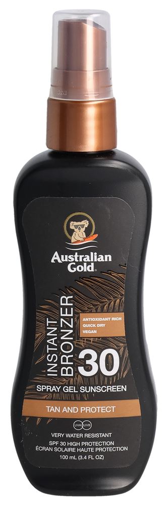 Image of Australian Gold Spray Gel mit Bronzer Spf30 100 ml