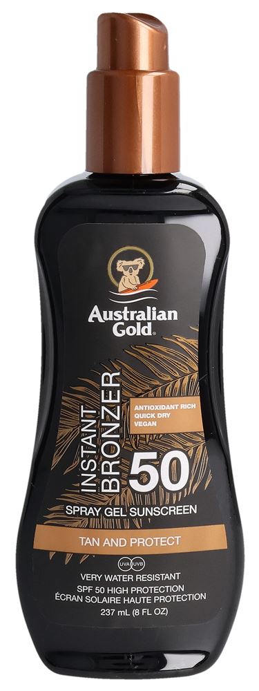 Image of Australian Gold Spray Gel mit Bronzer Spf50 237 ml