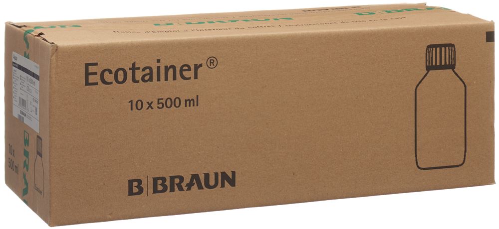 B. Braun Aqua Dest Spül Lös 10 Ecotainer 500 ml