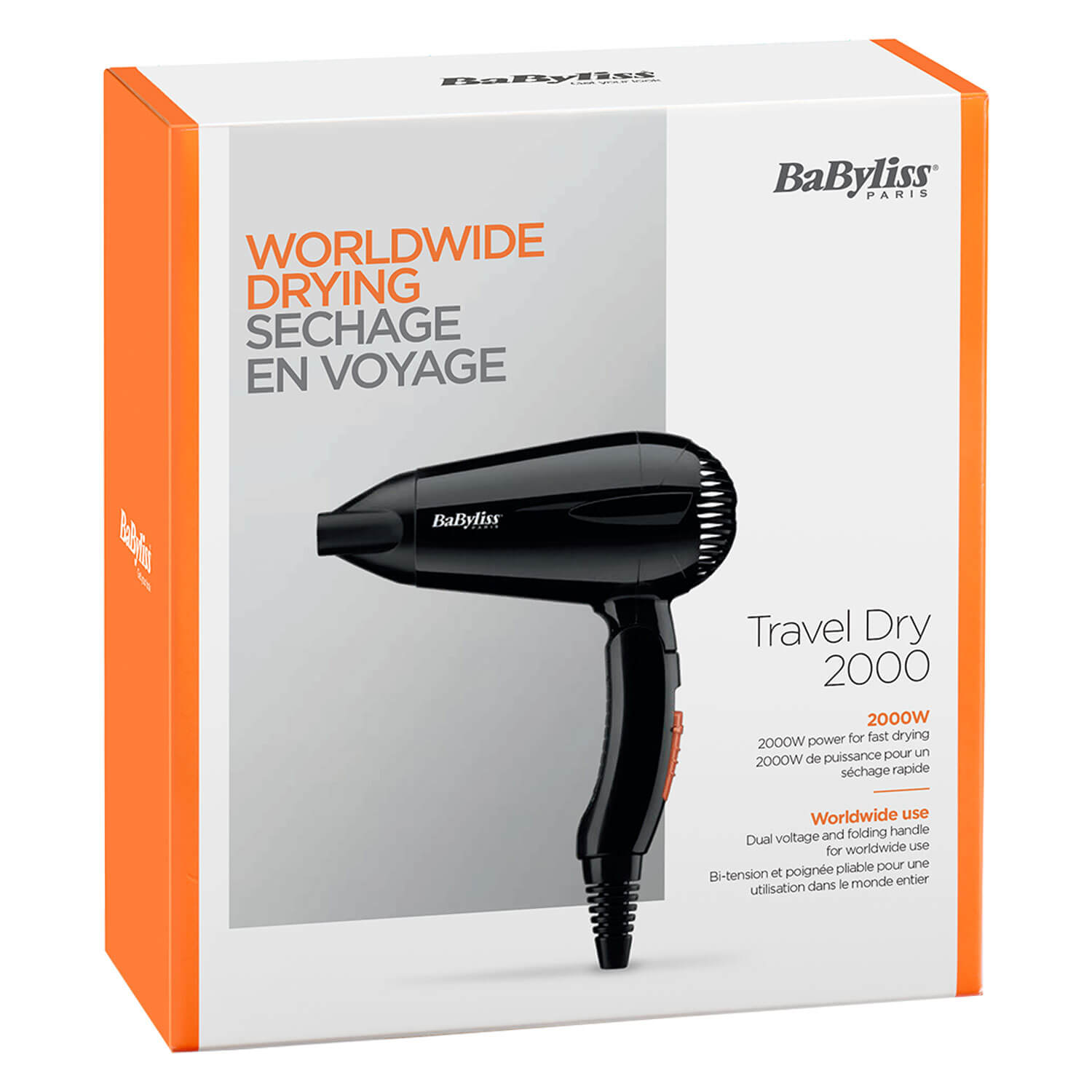 Babyliss asciugacapelli Travel Dry 2000 W