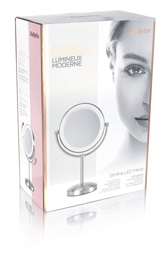 Image of Babyliss Kosmetikspiegel Led Vergrösserung 1x & 8x