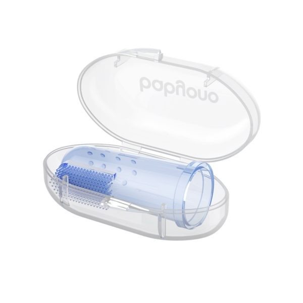 Image of Babyono Fingerzahnbürste aus Silikon mit Box