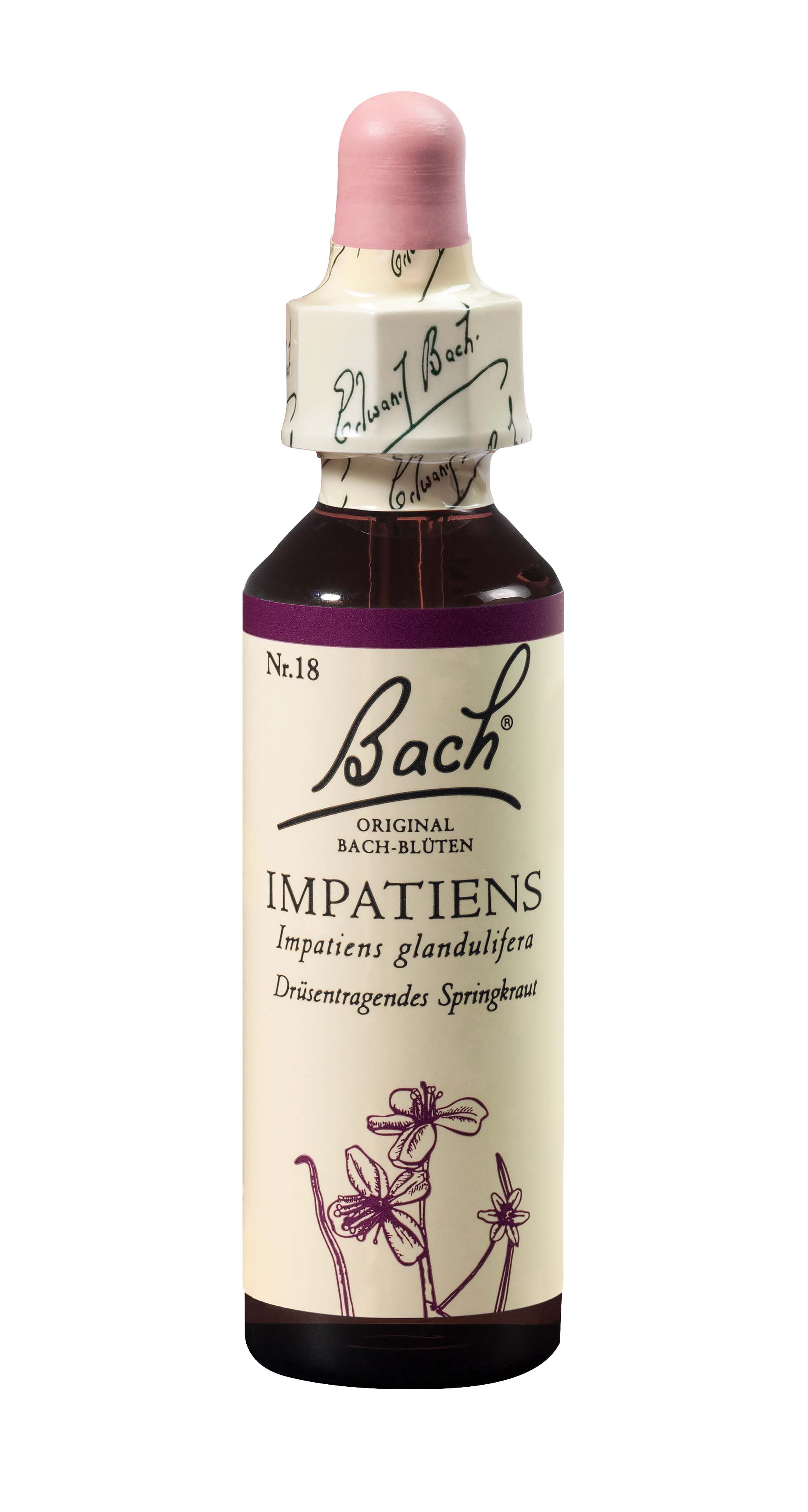 Bach fleurs de Bach original impatiens numéro 18 20 ml