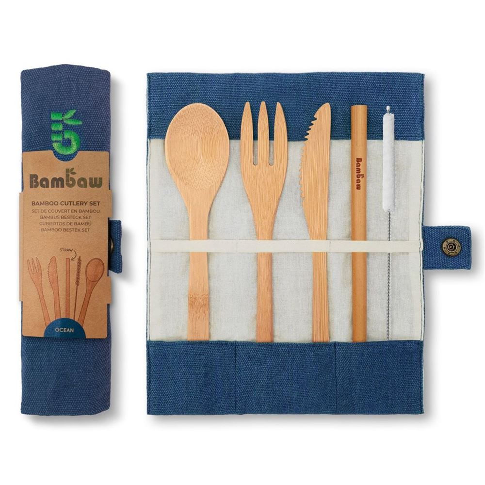 Image of Bambaw Bambus-Besteck-Set Ocean