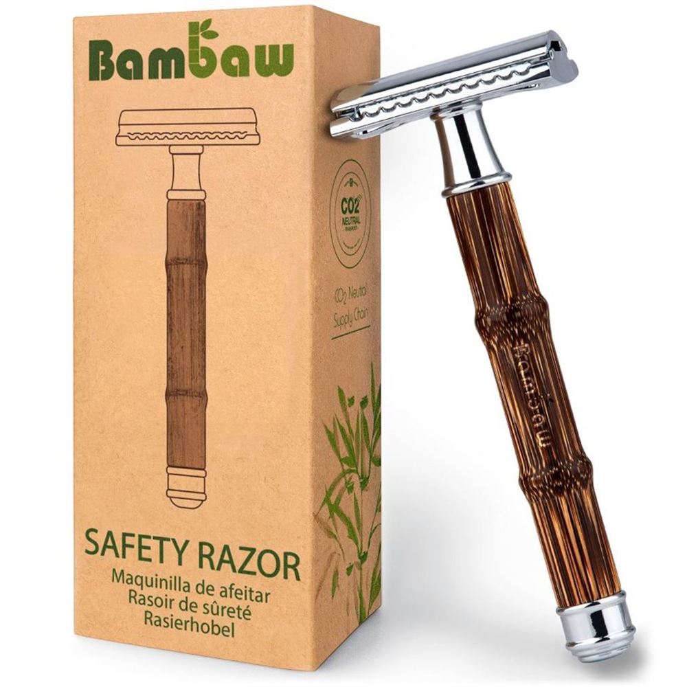 Image of Bambaw Bambus Sicherheits-Rasierer slim silber