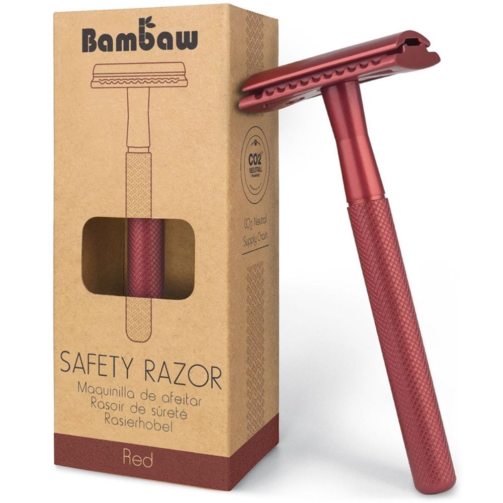 Image of Bambaw Sicherheits-Rasierer rot