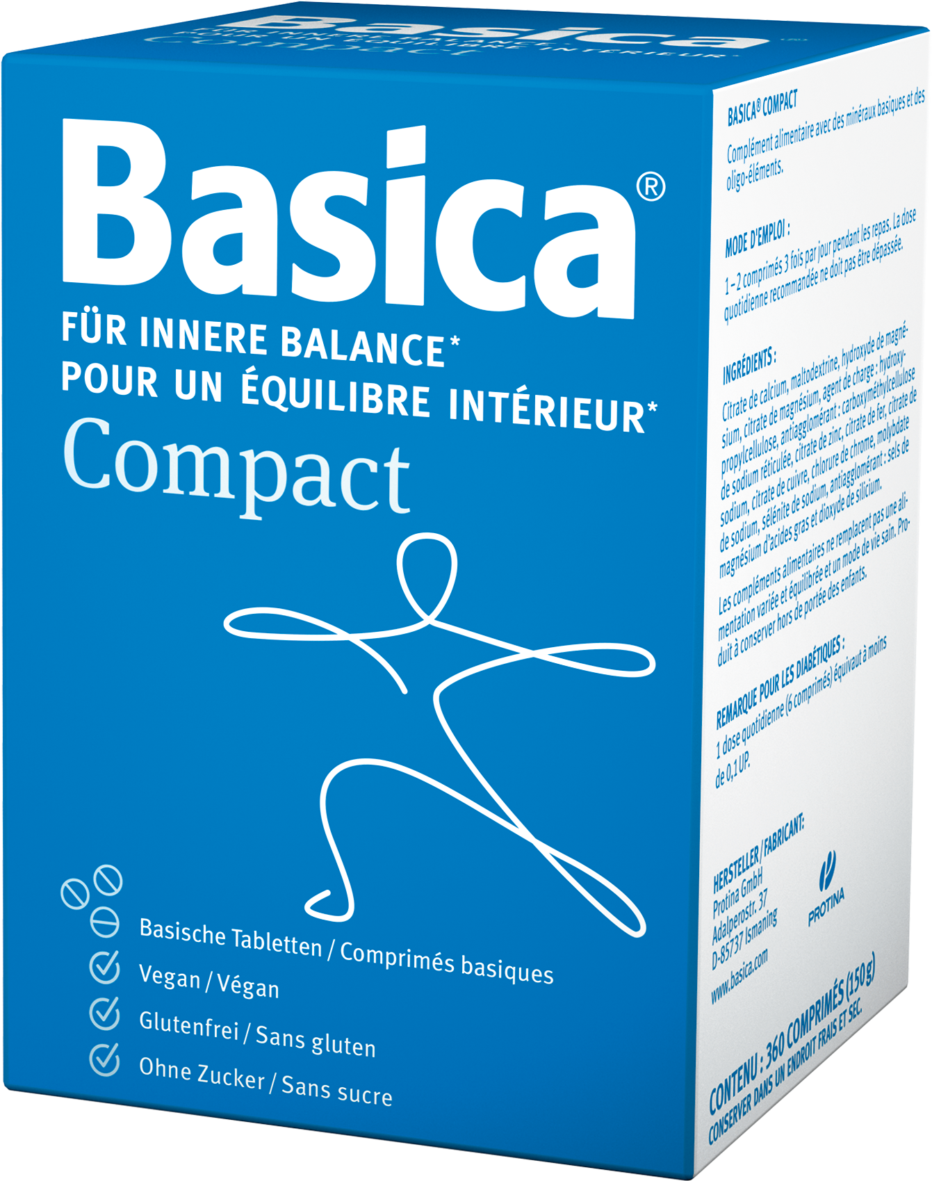 Basica Compact comprimés sels minéraux 360 pce