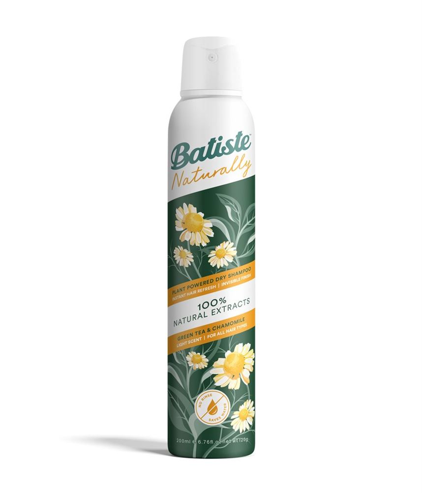 Batiste shampoo secco Naturally Green Tea & Camomilla 200 ml