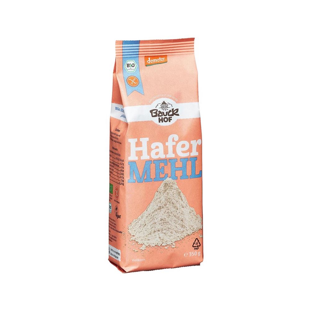 Bauckhof farine d'avoine complète sans gluten sach 350 g