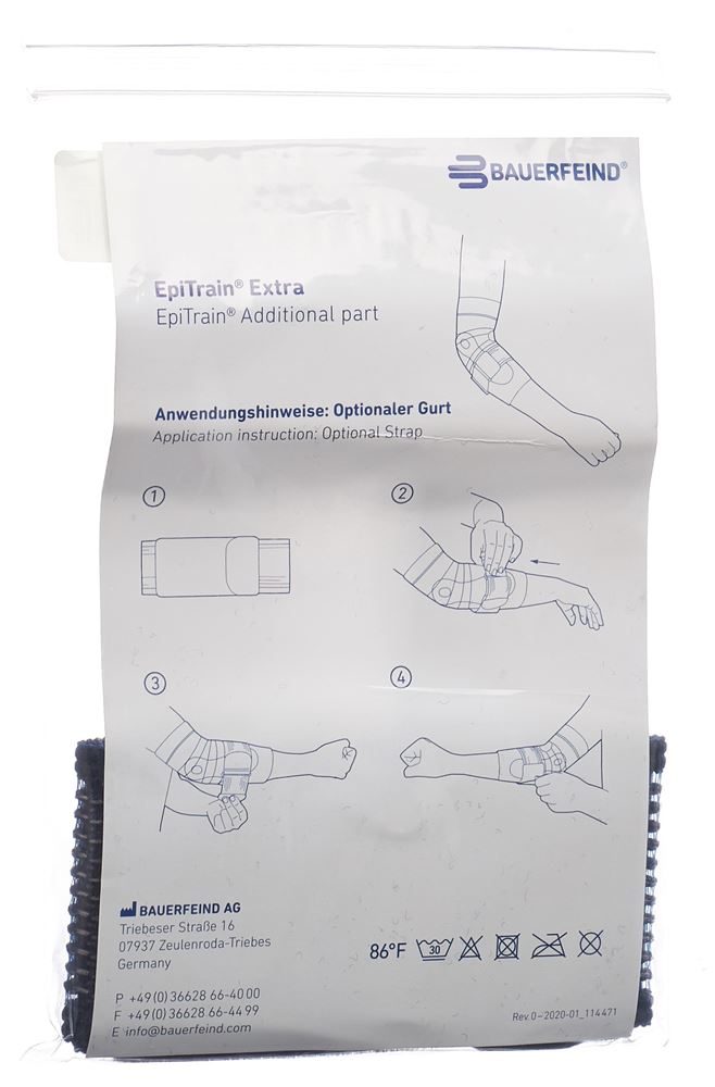 Bauerfeind EpiTrain Gurt Gr5 titan