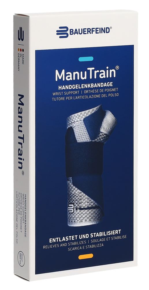 Bauerfeind ManuTrain Aktivbandage Gr4 links titan