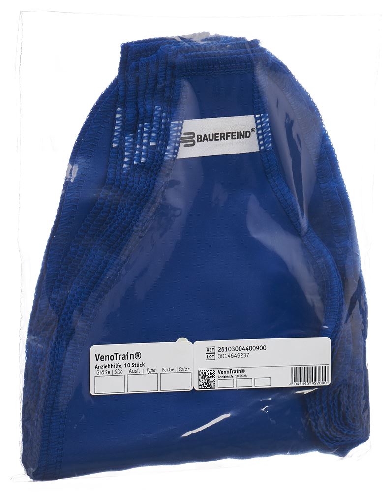 Bauerfeind VenoTrain Anziehhilfe blau 10 Stk