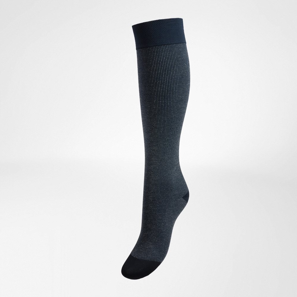Bauerfeind VenoTrain Cocoon Kkl2 AD M foot long normal/short geschlossene Fussspitze blau 1 Paar
