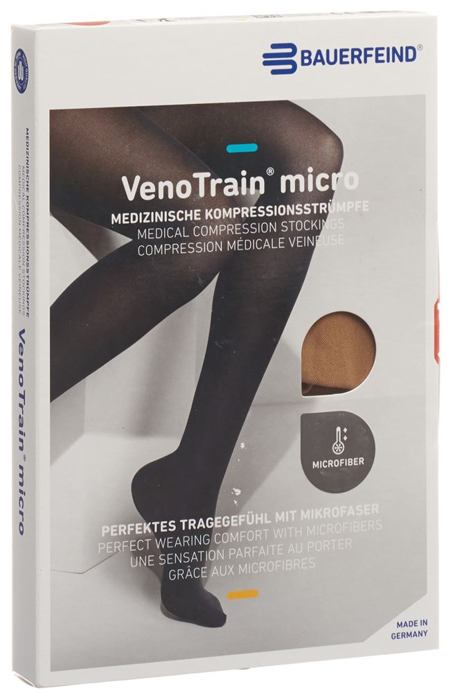 Venotrain Micro A-D Ccl2 L normale/lungo piede chiuso caramello 1 paio