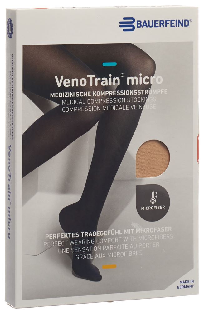 Venotrain Micro A-D Ccl2 S plus/corto piede chiuso crema 1 paio