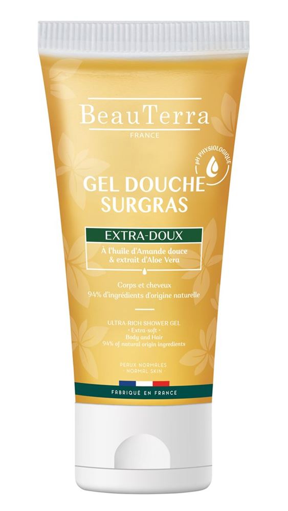 BeauTerra gel douche surgras hypoallergénique tb 200 ml