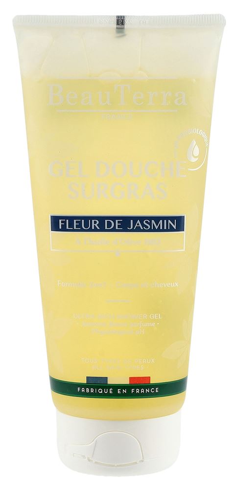 BeauTerra gel douche surgras fleur de jasmin tb 200 ml