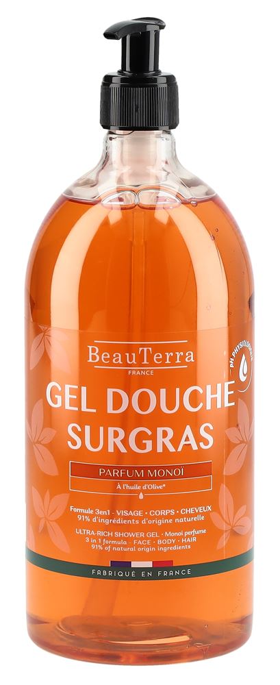 BeauTerra gel doccia surgras monoi flacone 1000 ml