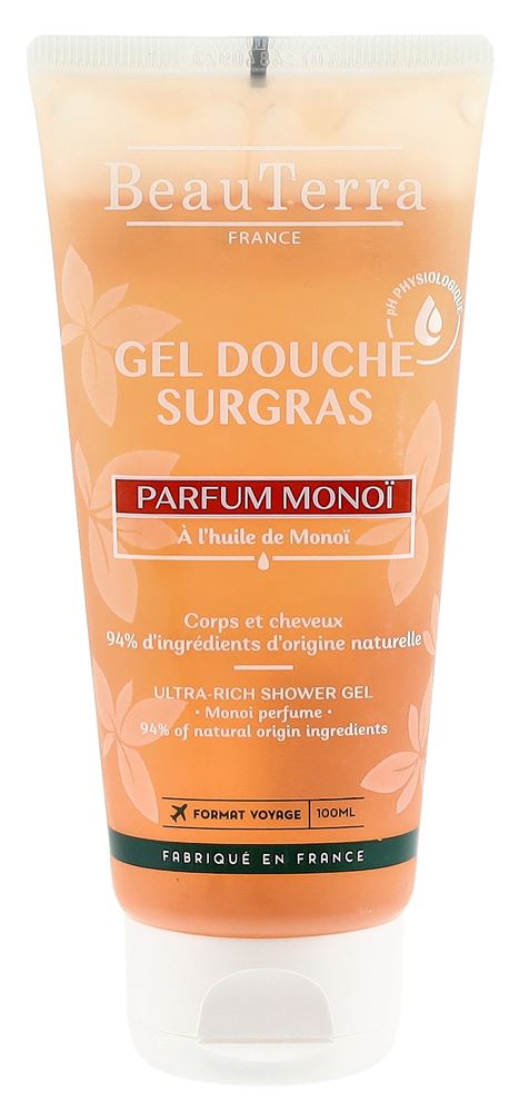 BeauTerra gel doccia surgras monoi tubo 100 ml