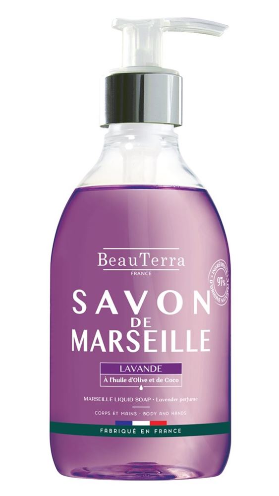 Image of BeauTerra Flüssigseife Marseille Lavendel Fl 300 ml