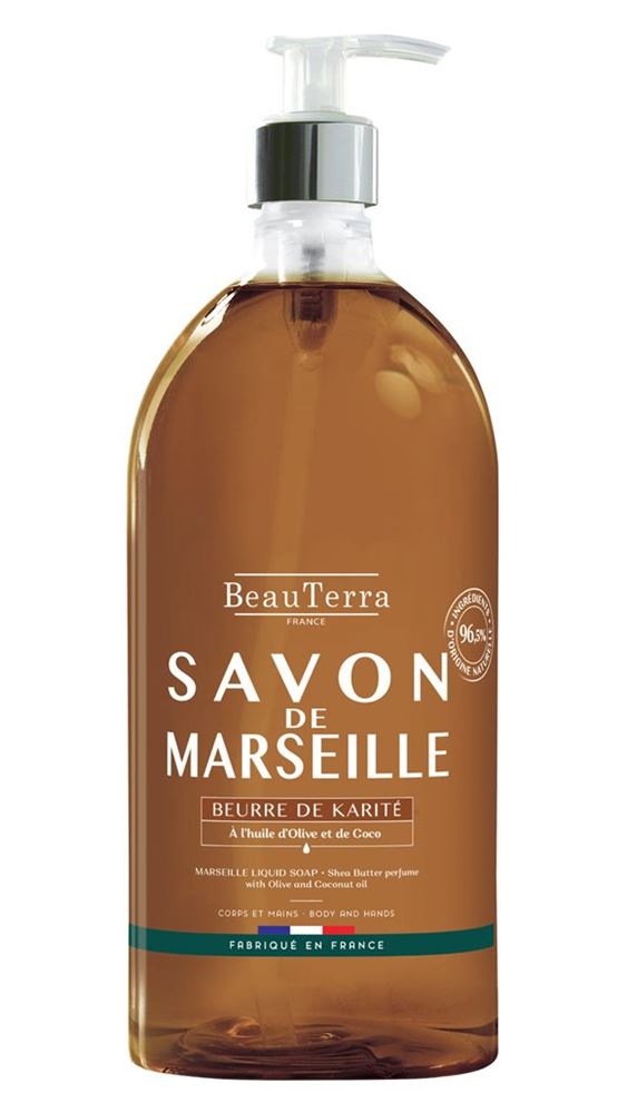 Image of BeauTerra Flüssigseife Marseille Sheabutter Fl 1000 ml