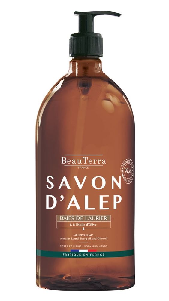 BeauTerra sapone di Aleppo liquido flacone 1000 ml