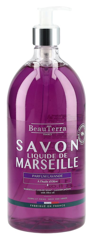 Image of BeauTerra Flüssigseife Marseille Lavendel Fl 1000 ml