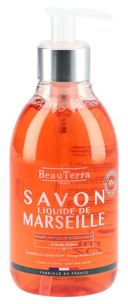 Image of BeauTerra Flüssigseife Marseille Orangenblüte Fl 300 ml