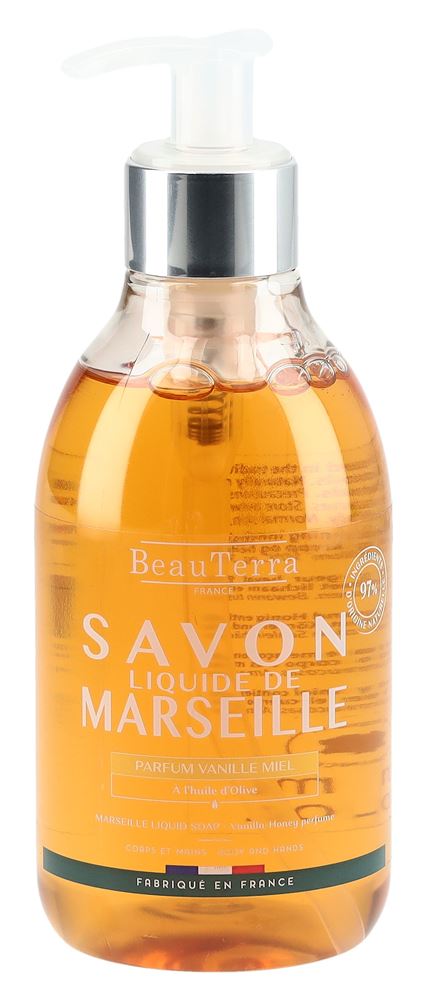 Image of BeauTerra Flüssigseife Marseille Vanille Honig Fl 300 ml