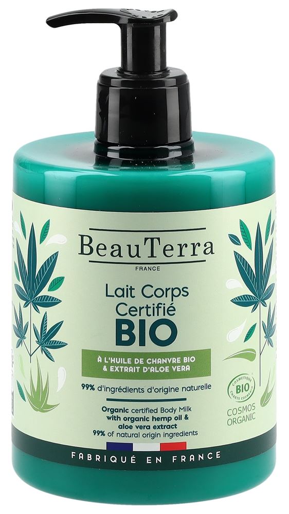 BeauTerra Körpermilch Hanf & Aloe Vera Bio Fl 500 ml