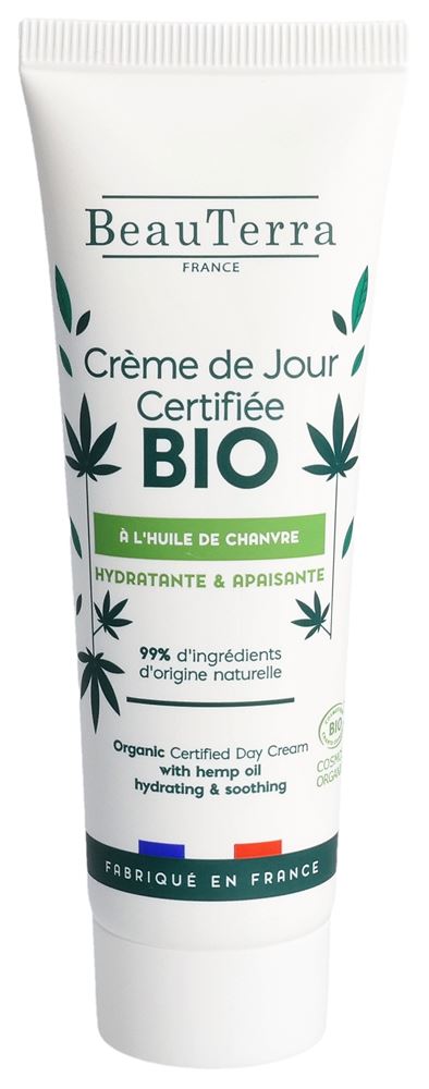 BeauTerra crema giorno canapa & aloe vera bio tubo 50 ml