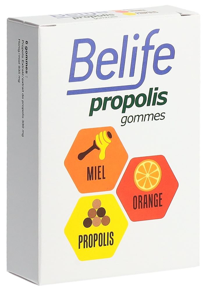 Image of Belife gommes Propolis Honig-Orange Ds 45 g