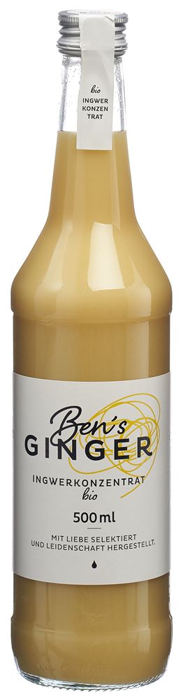 Image of Ben"s Ginger Ingwerkonzentrat Bio Version Fl small 500 ml'