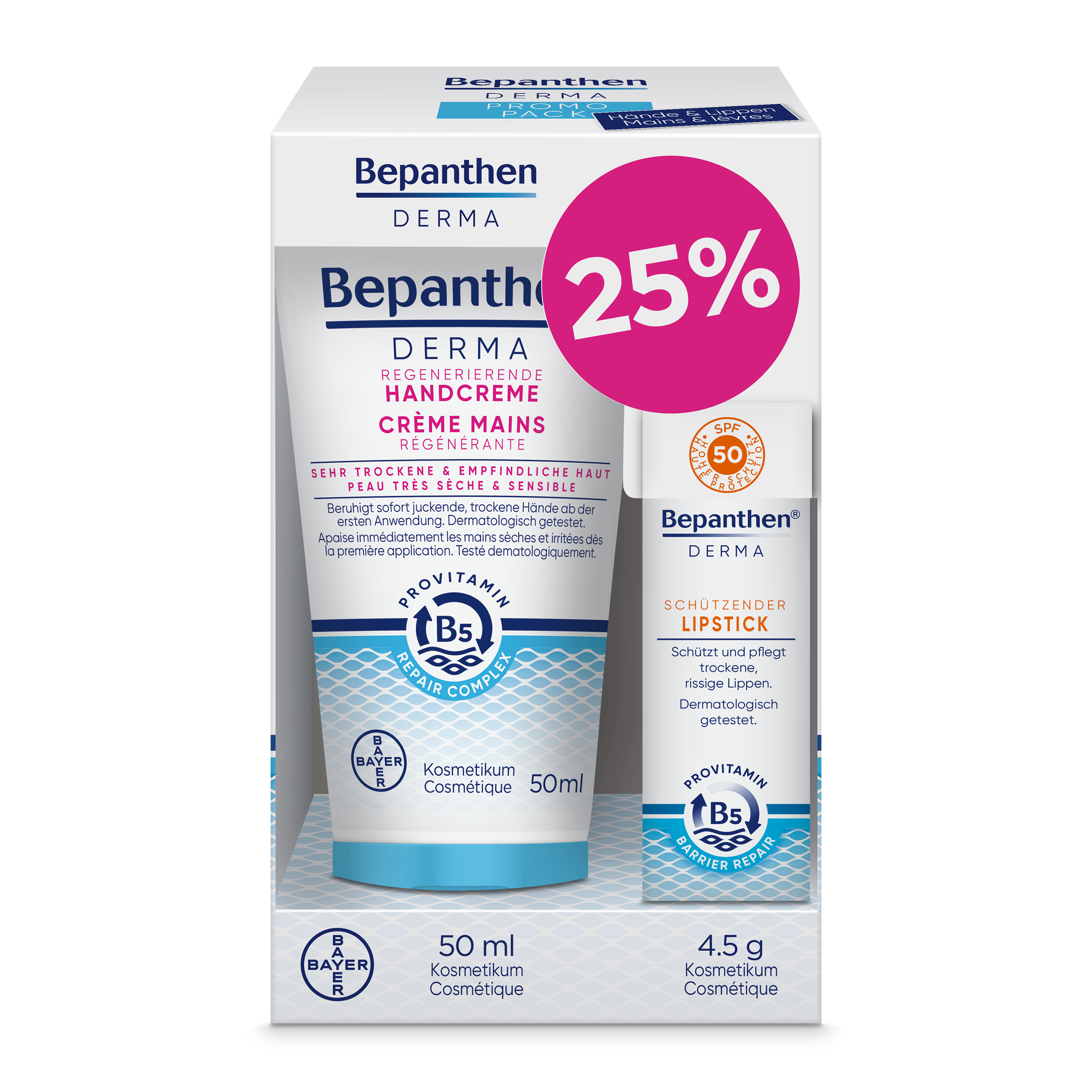 Bepanthen Derma Duo Pack Hände und Lippen