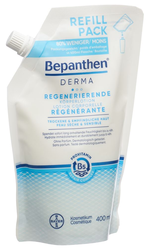 Image of Bepanthen Derma Körperlotion regenerierend Nachfüllbeutel 400 ml