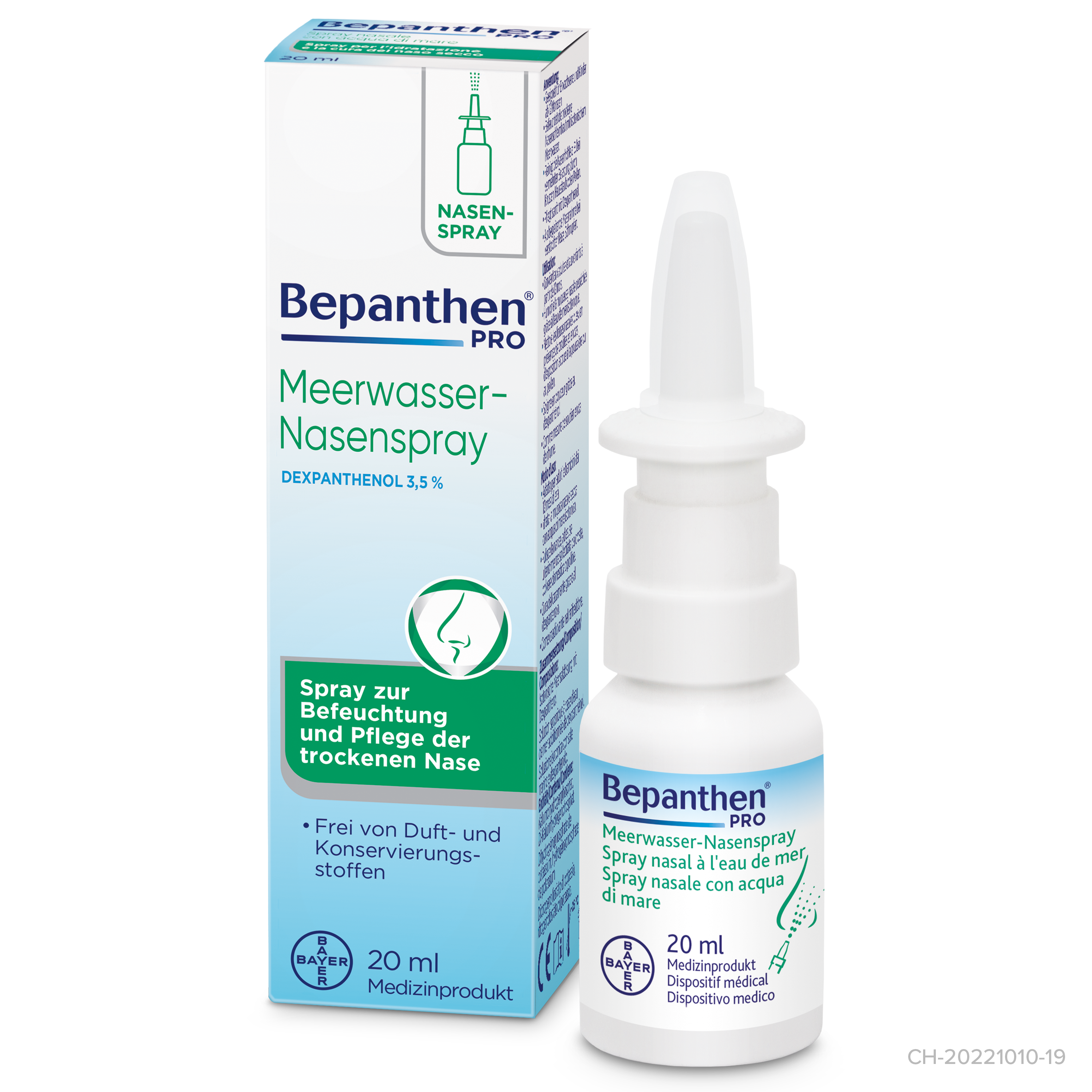 Image of Bepanthen PRO Meerwasser-Nasenspray 20 ml