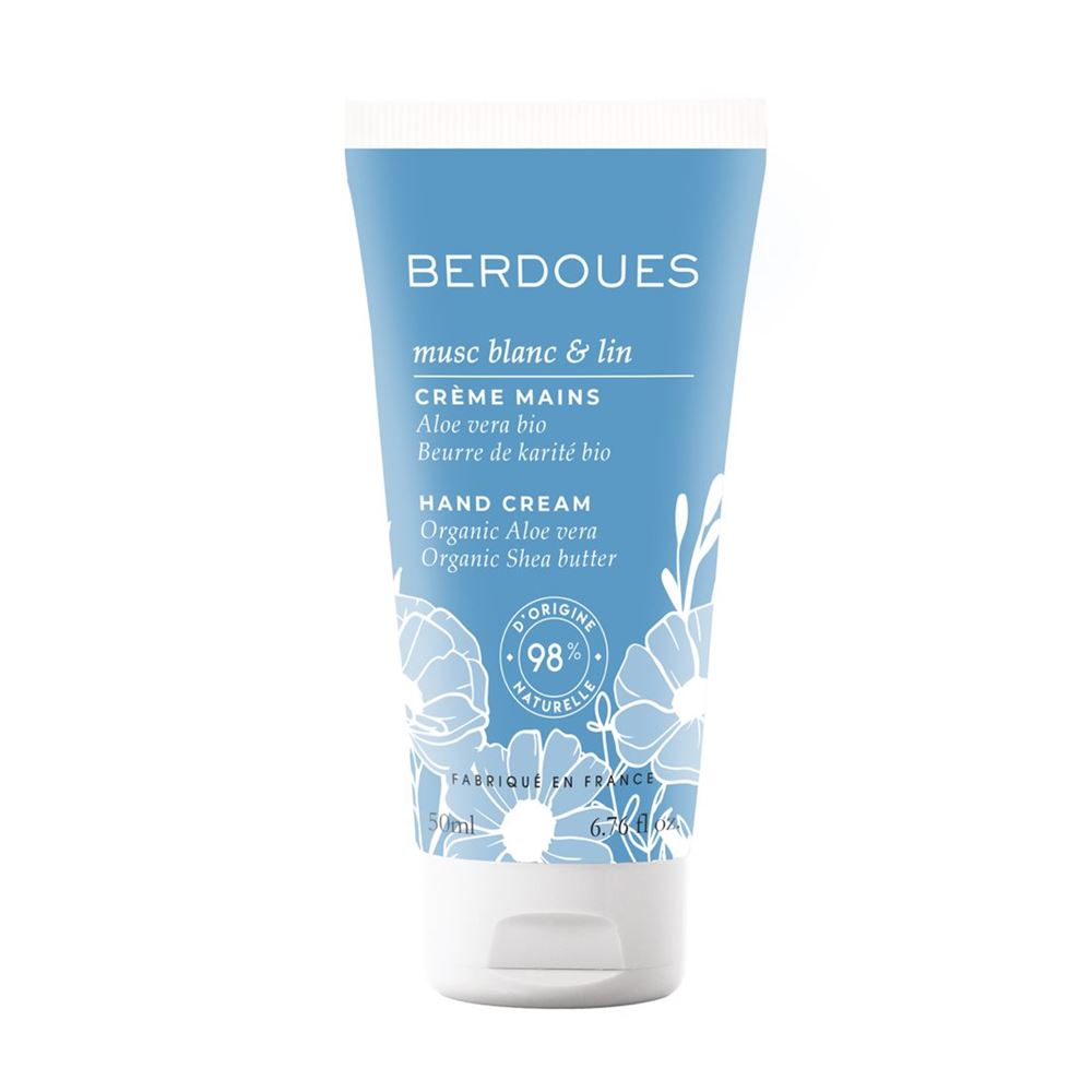 Image of Berdoues Musc Blanc & Lin Hand Cream 50 ml