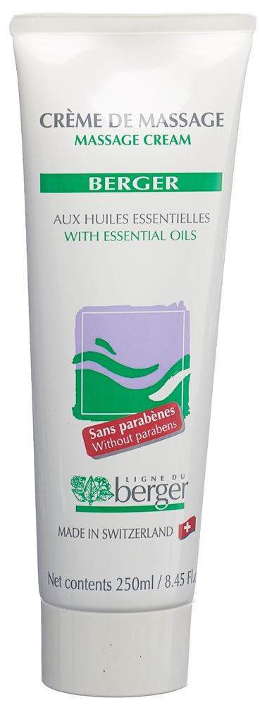 Berger crème de massage aux huiles essentielles: Produktbild