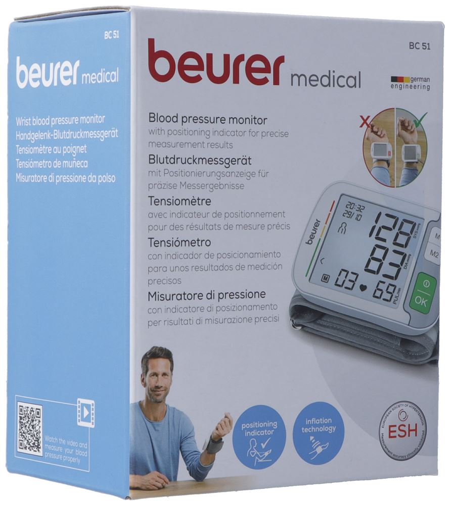 Image of Beurer Blutdruckmessgerät Handgelenk BC 51