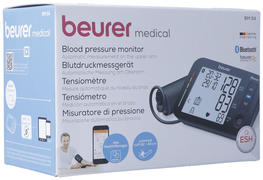 Image of Beurer Blutdruckmessgerät Oberarm BM 54 Bluetooth