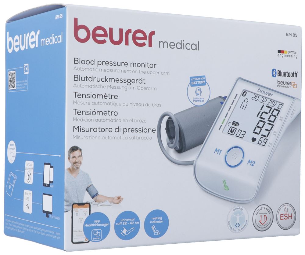 Image of Beurer Blutdruckmessgerät Oberarm BM 85 Bluetooth