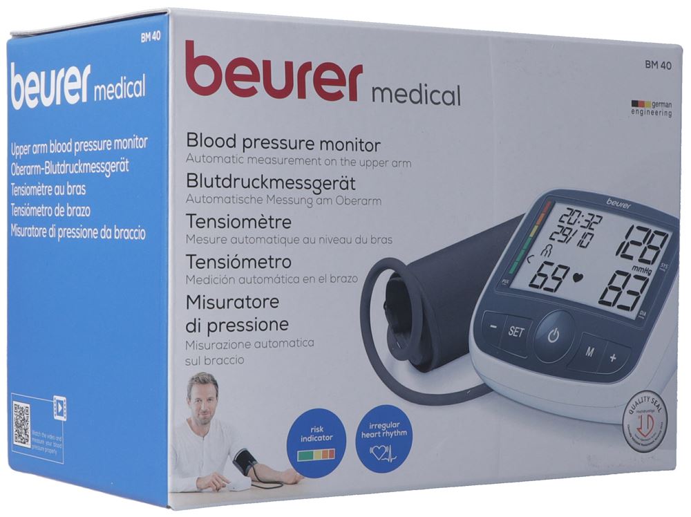 Beurer Blutdruckmessgerät Oberarm BM 40 | Blutdruckmessgeräte | Selbsttests & Messgeräte