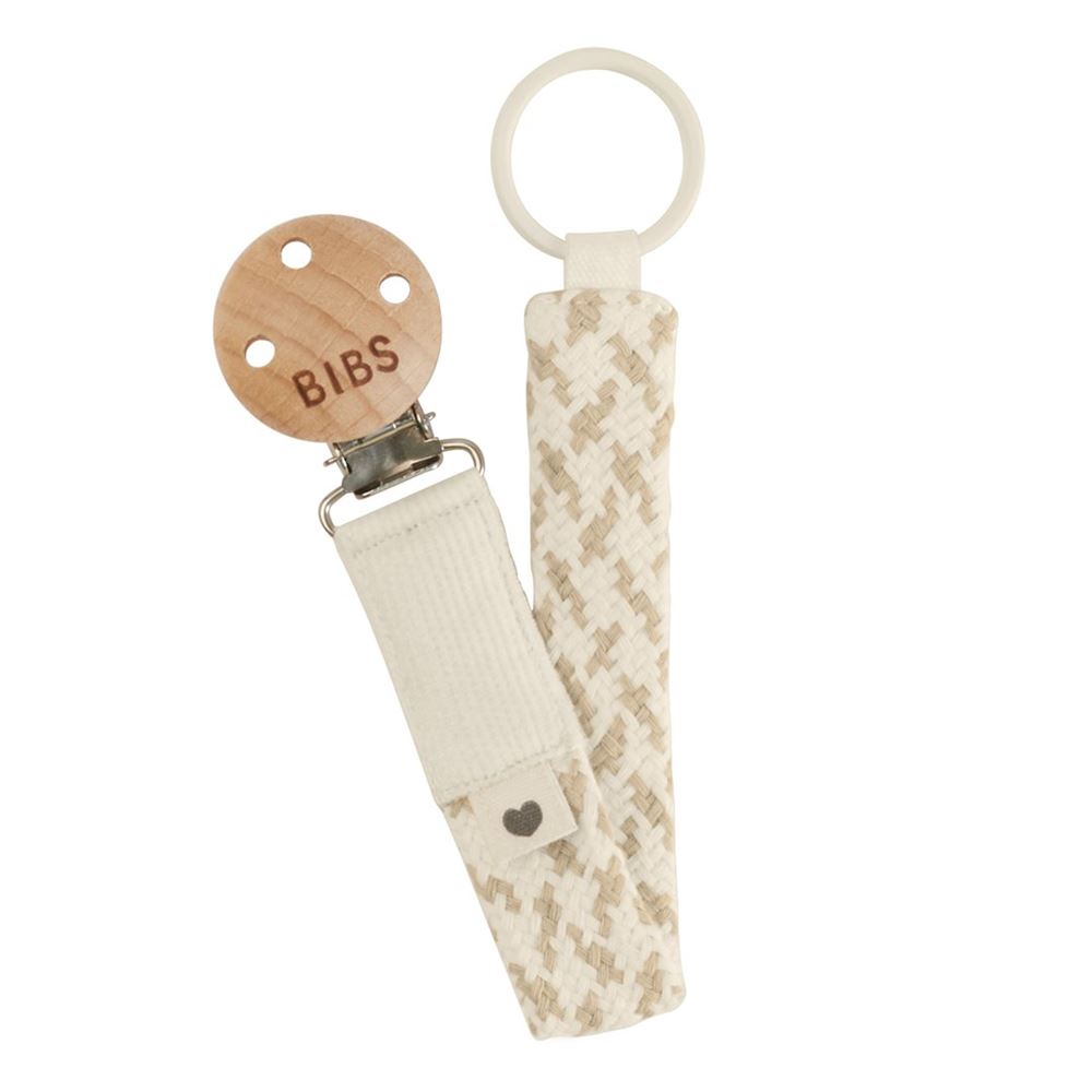 Bibs clip ciuccio intrecciato ivory/vanilla