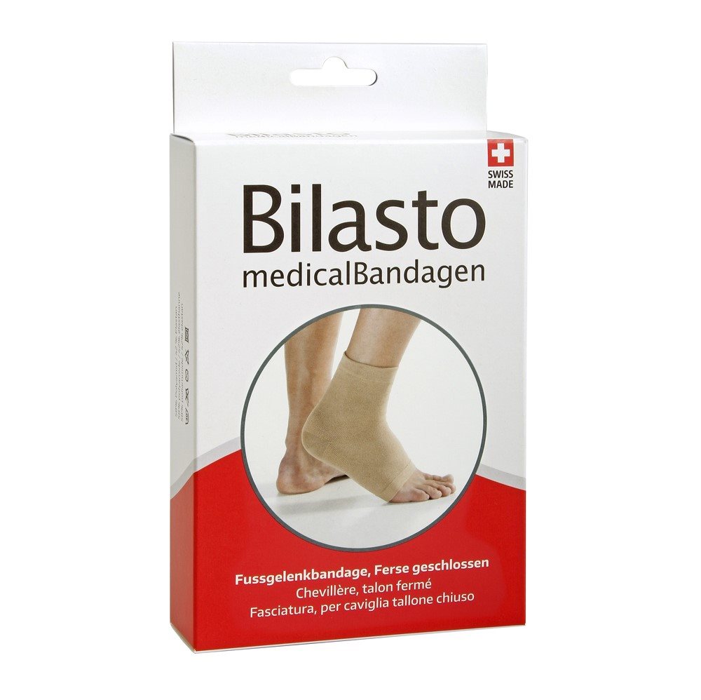 Bilasto Fussgelenkbandage M Ferse geschlossene beige