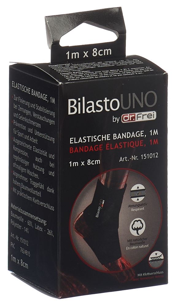 Bilasto Uno bandage élastique 1m avec velcro