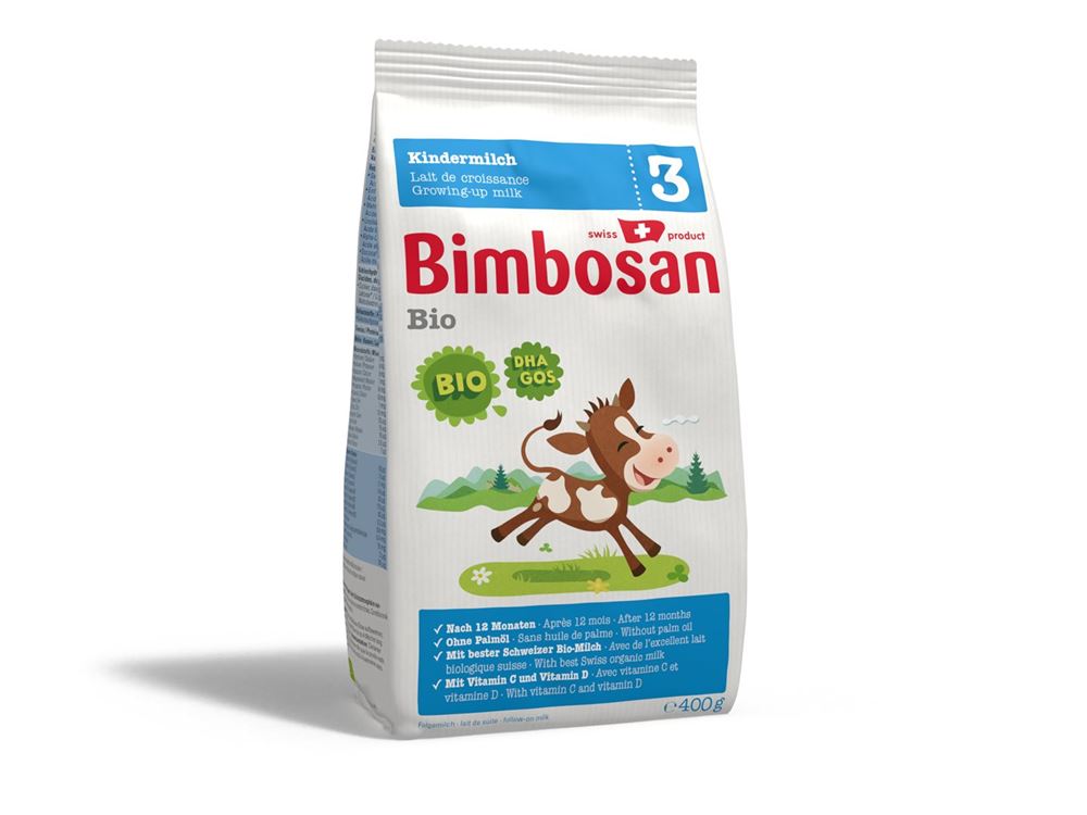 Bimbosan Bio 3 lait de croissance recharge sach 400 g