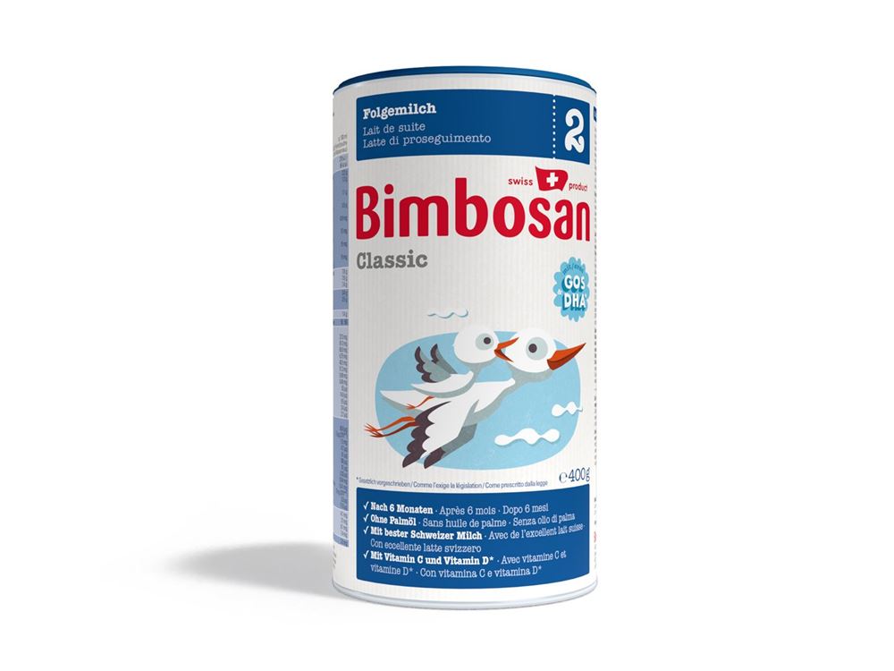 Bimbosan Classic 2 Folgemilch Ds 400 g | Babynahrung | Schoppenflasche & Milchpulver | Eltern & Kind