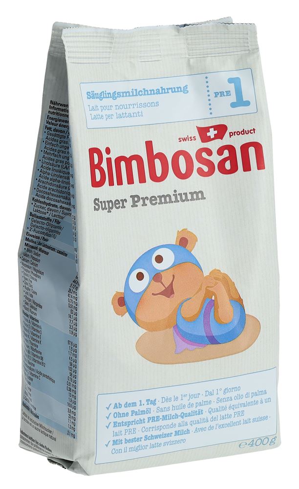 Bimbosan Super Premium 1 Säuglingsmilch refill Btl 400 g