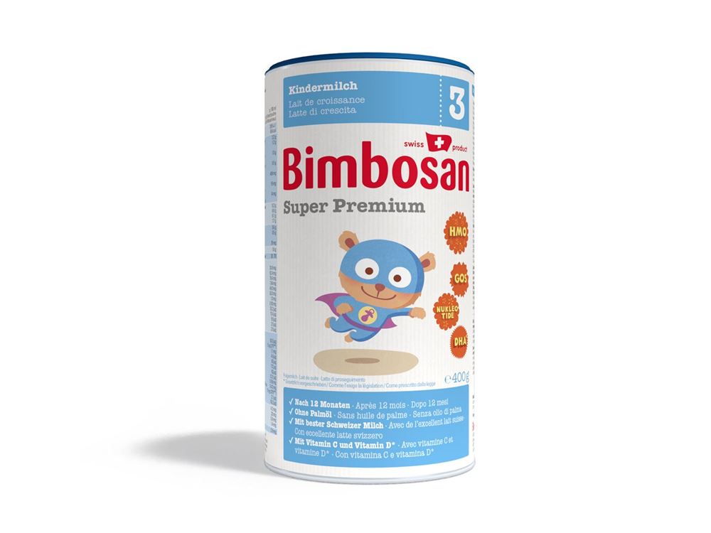 Bimbosan Super Premium 3 Kindermilch Ds 400 g | Babynahrung | Schoppenflasche & Milchpulver | Eltern & Kind